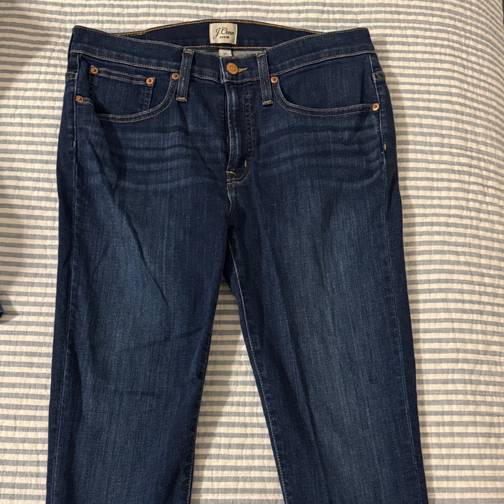 J. Crew Women's Indigo Straight Leg Jeans